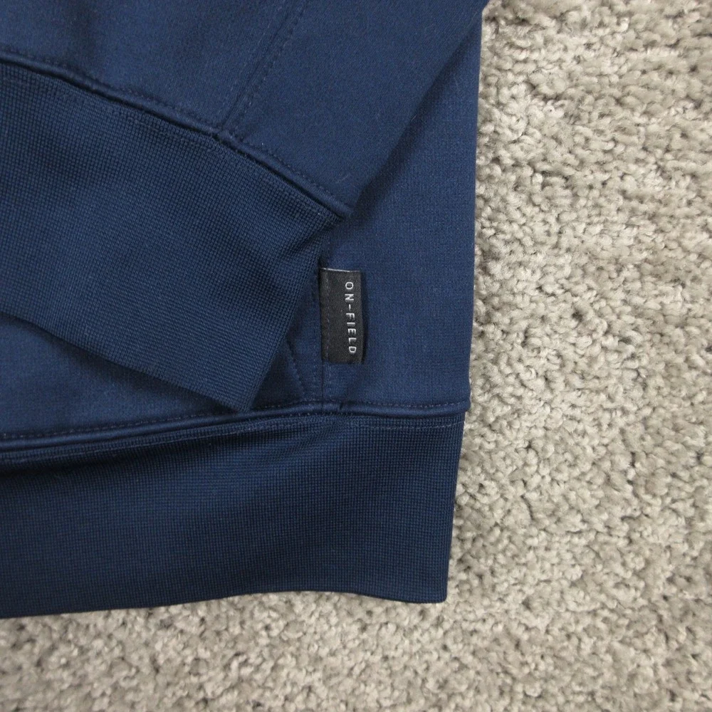 Dallas Cowboys Sweater Mens Medium Blue Hoodie Sweatshirt NFL 100 On Field Nike